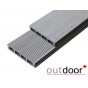 Террасная доска ДПК Outdoor 150*25*3000 мм. вельвет/шлифованная серая микс Террасная доска ДПК Outdoor 150*25*3000 мм. вельвет/шлифованная серая микс